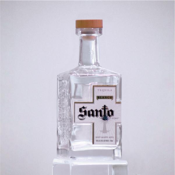 Jocoglass - glass bottle decoration México - Santo - Tequila Bottle